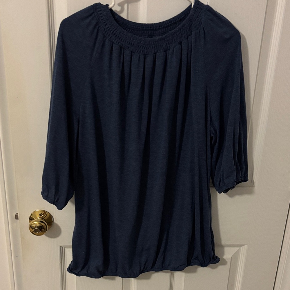 SHEIN Dark Blue Blouse